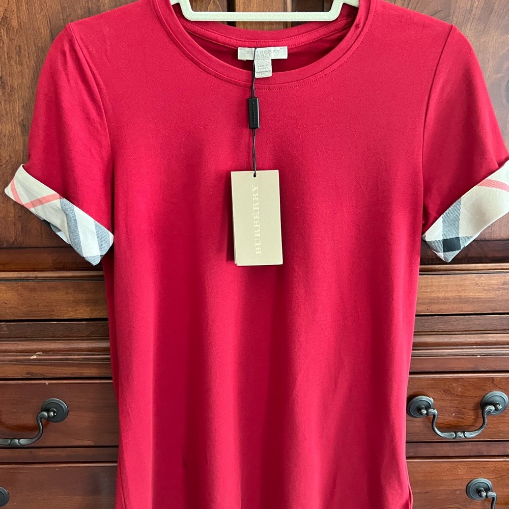New Burberry Lacquer Red T-shirt